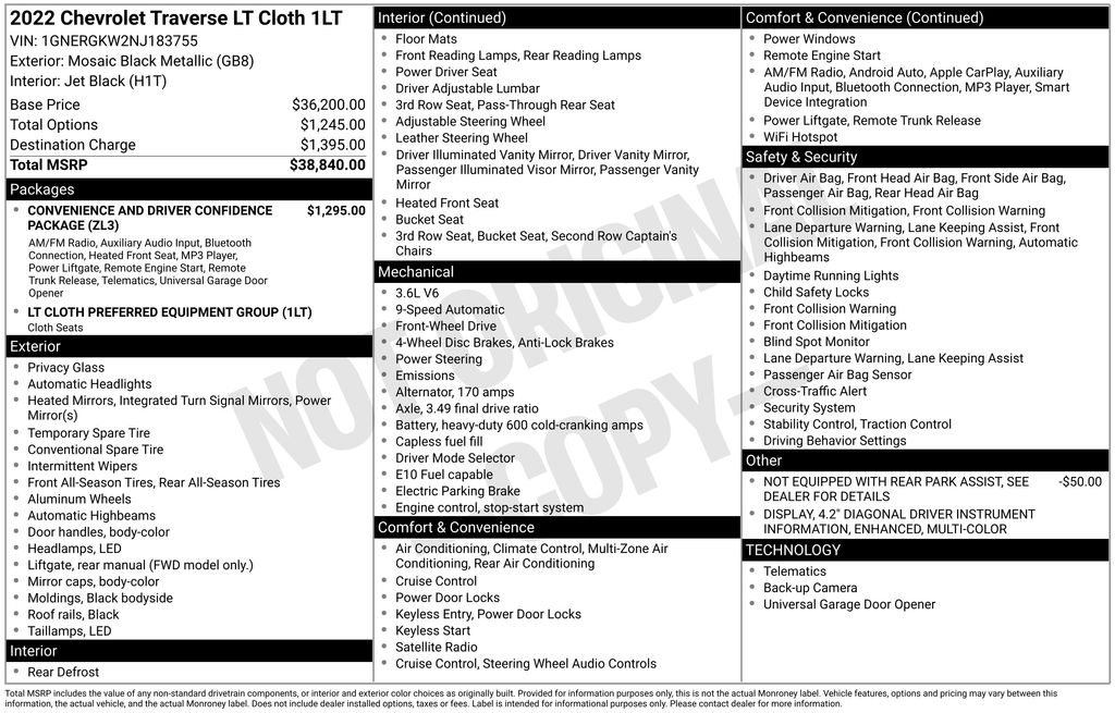 2022 Chevrolet Traverse 1LT - Photo 5