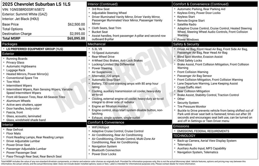 Used 2025 Chevrolet Suburban LS SUV