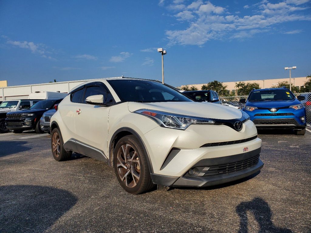 Used 2018 Toyota C-HR XLE with VIN NMTKHMBX0JR045682 for sale in Miami, FL