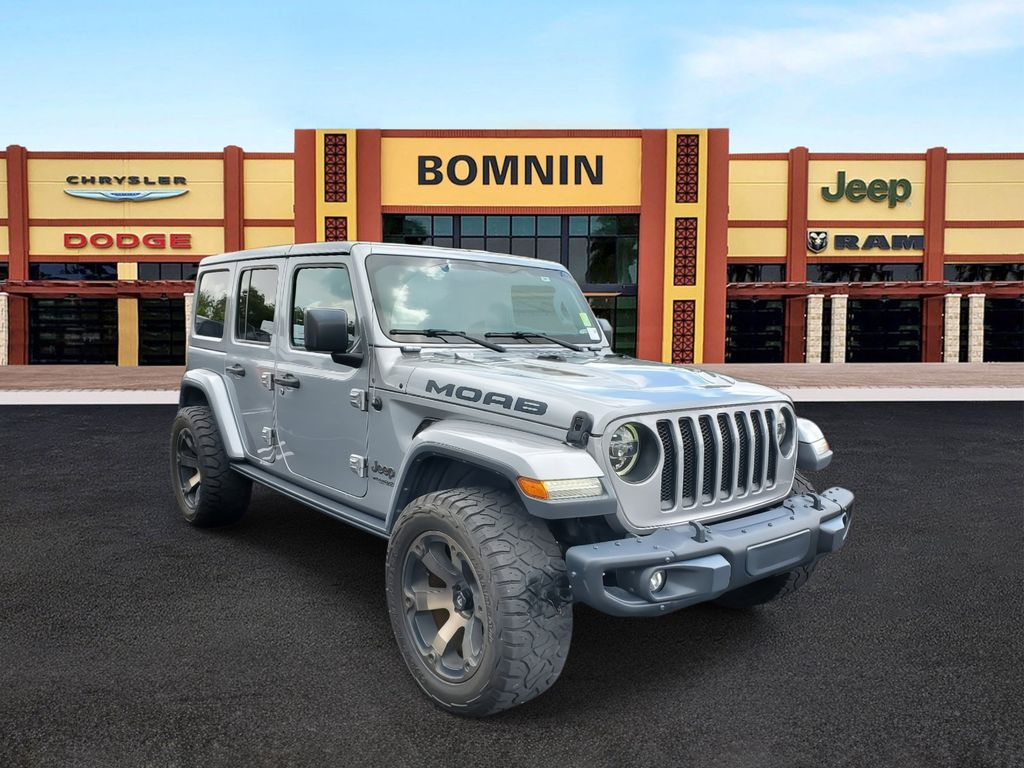 Used 2019 Jeep Wrangler Unlimited Moab with VIN 1C4HJXEG7KW575565 for sale in Miami, FL