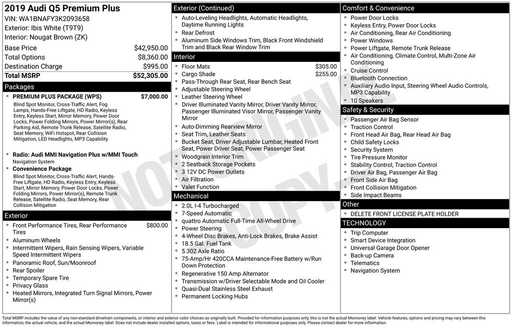 Used 2019 Audi Q5 2.0T Premium Plus SUV