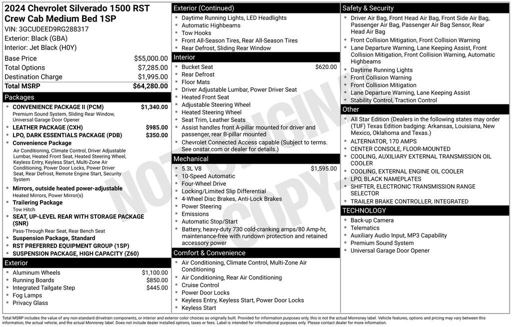 Used 2024 Chevrolet Silverado 1500 RST Truck