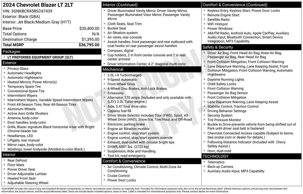 Used 2024 Chevrolet Blazer LT SUV