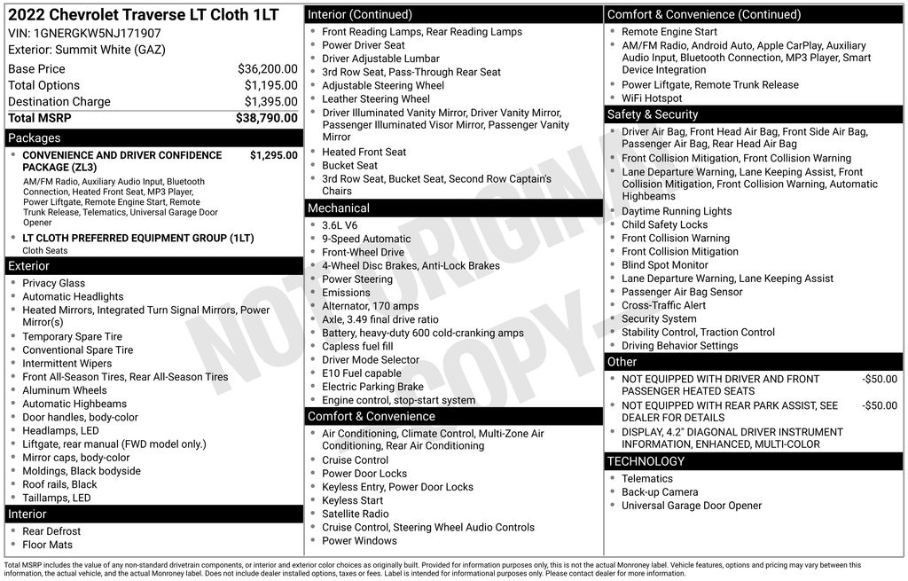 2022 Chevrolet Traverse 1LT - Photo 6