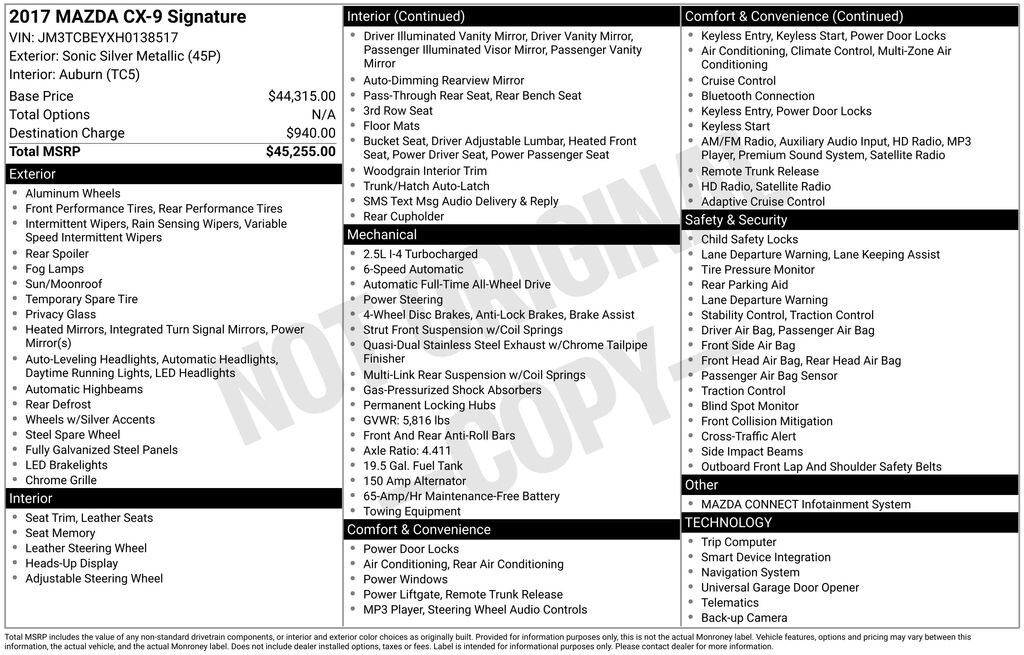 Used 2017 Mazda CX-9 Signature SUV