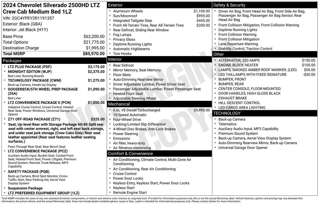 Used 2024 Chevrolet Silverado 2500HD LTZ Truck