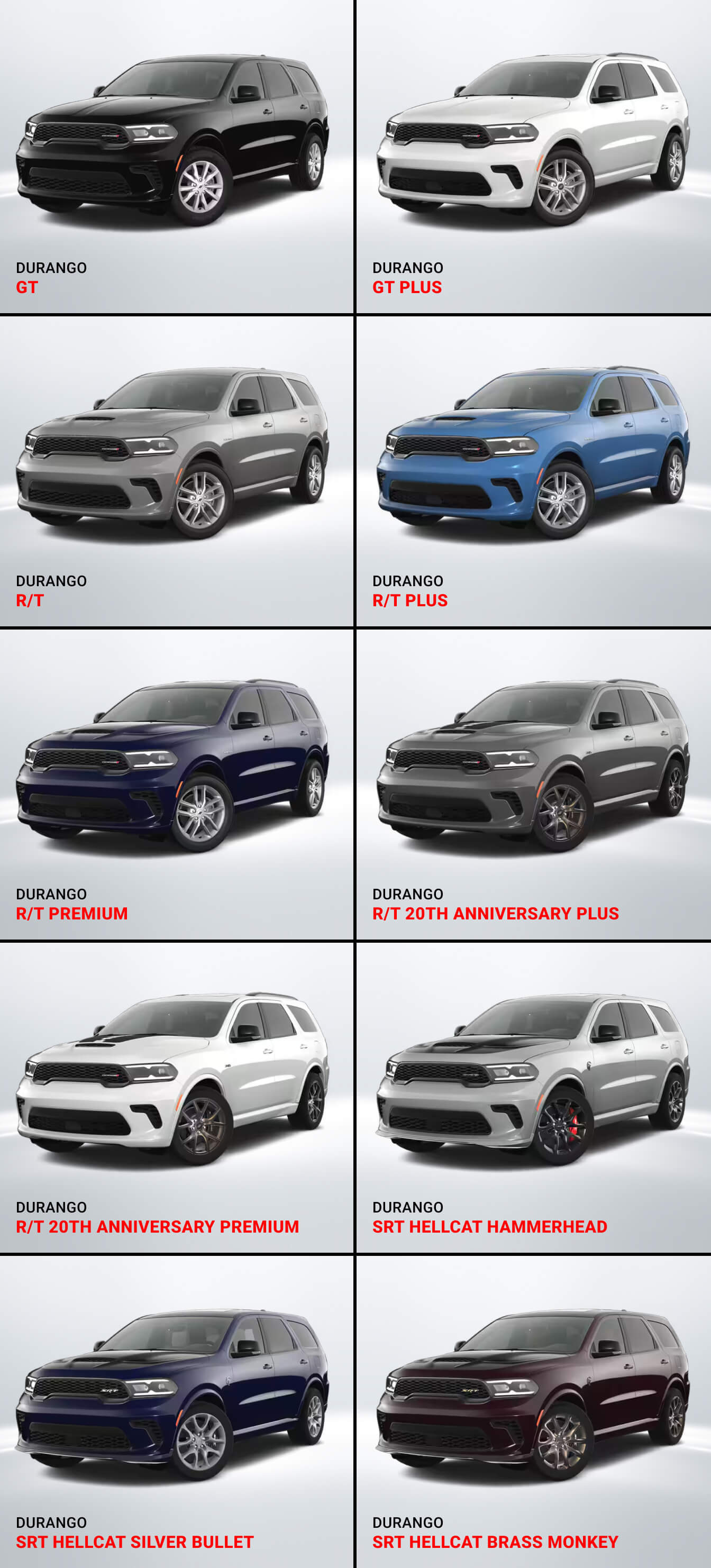 2025 Dodge Durango Trim Levels in Miami, FL