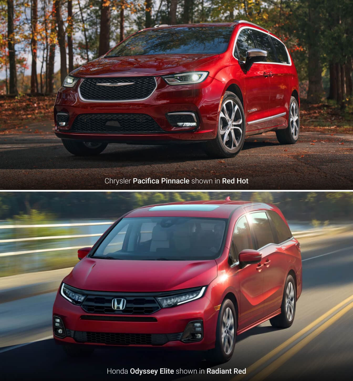 2026 Chrysler Pacifica vs. 2026 Honda Odyssey Engine & Specs