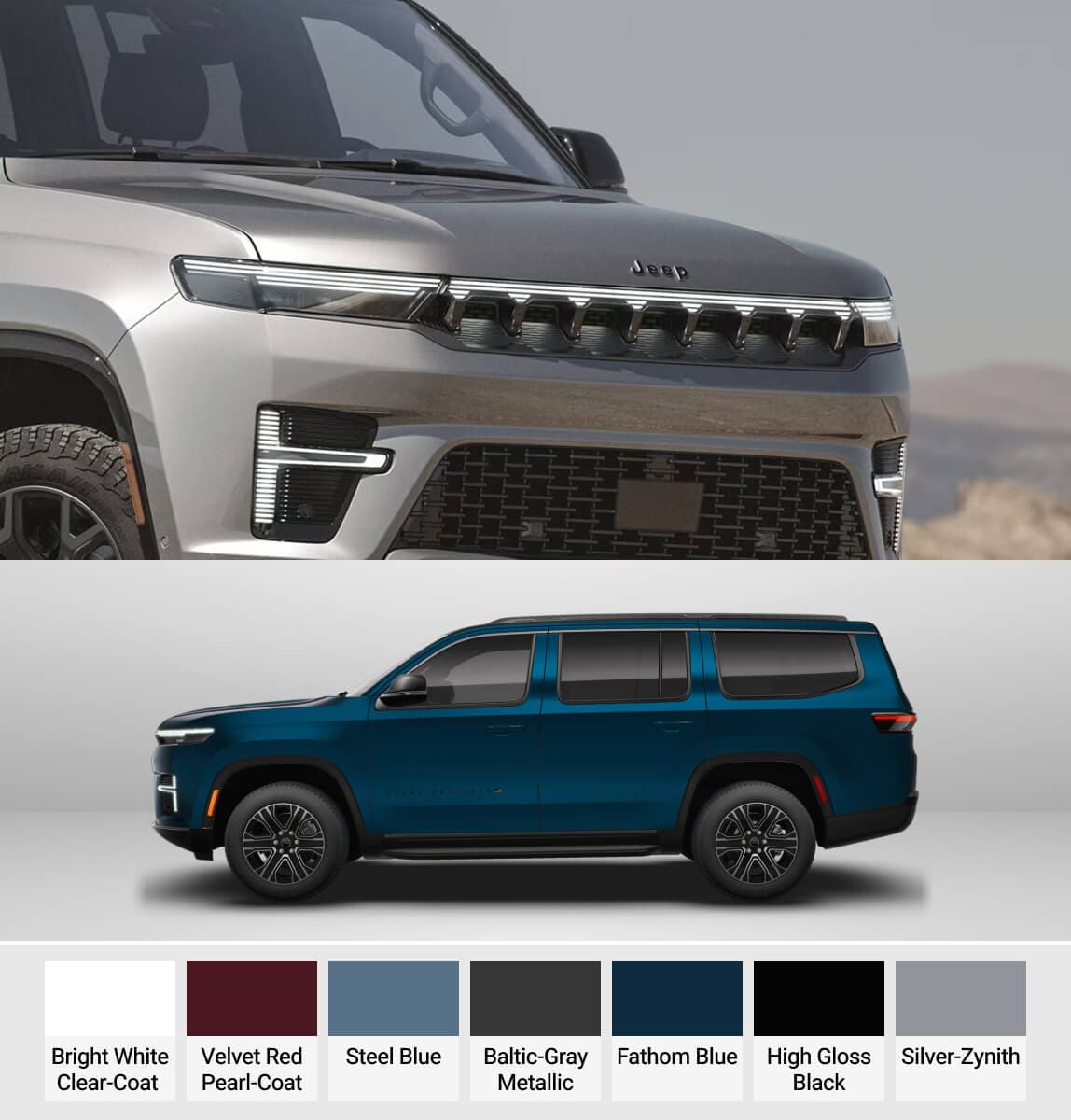 Jeep Grand Wagoneer Colors: Inside & Out
