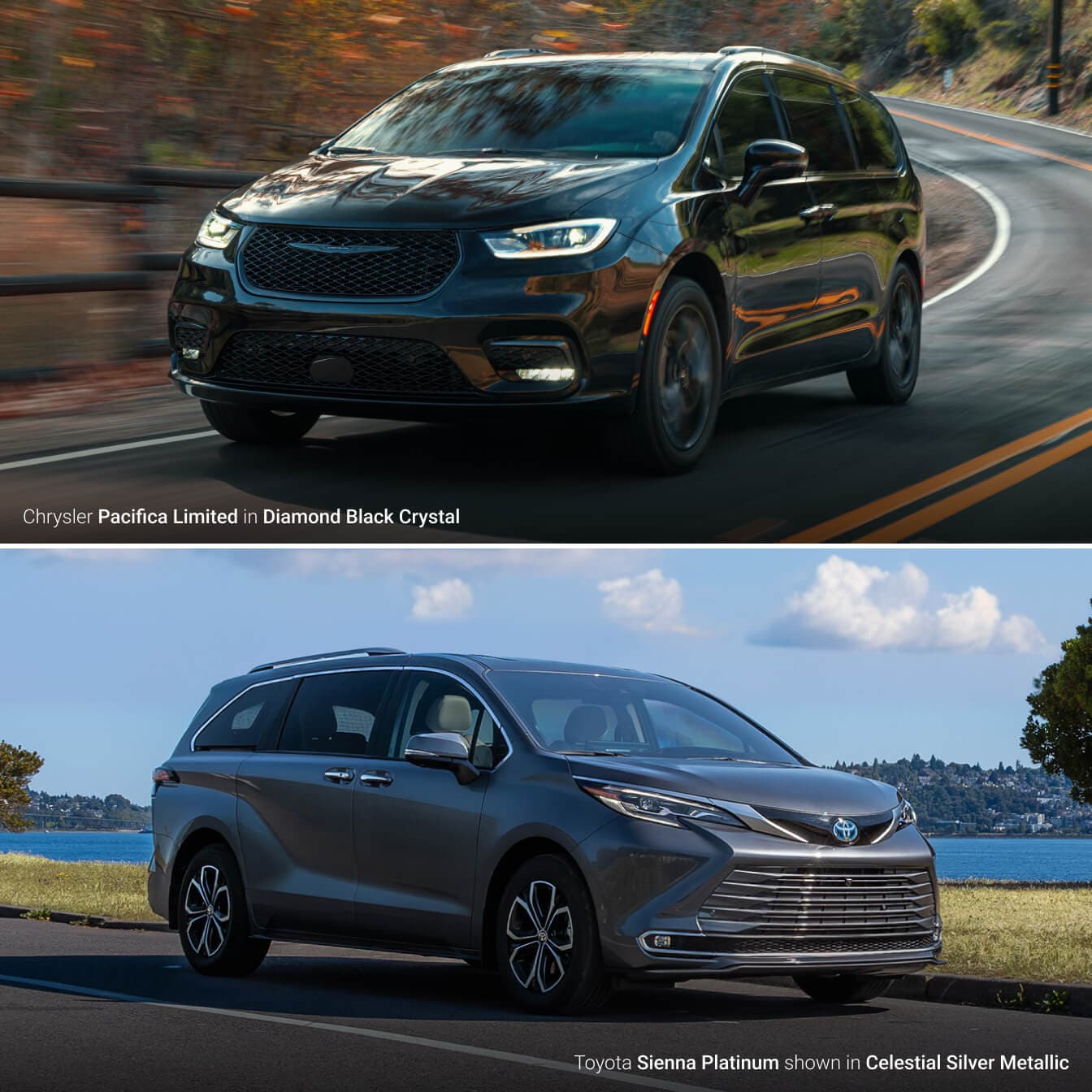 2025 Chrysler Pacifica vs. 2025 Toyota Sienna Engine and Specs