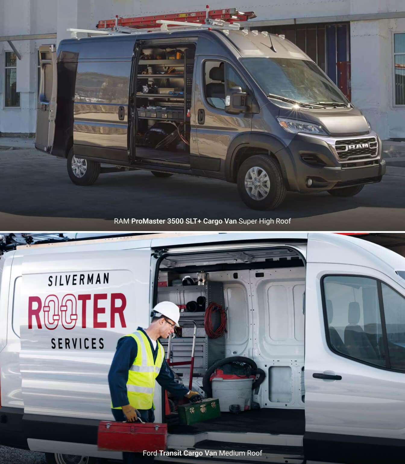 2026 Ram ProMaster vs. 2025 Ford Transit Customizability