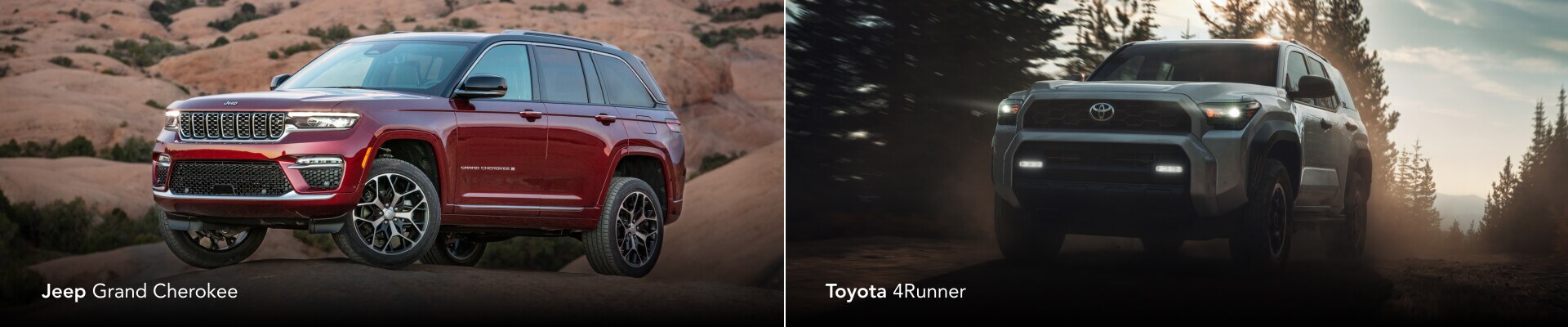 2025 Jeep Grand Cherokee Vs. 2025 Toyota 4Runner Comparison