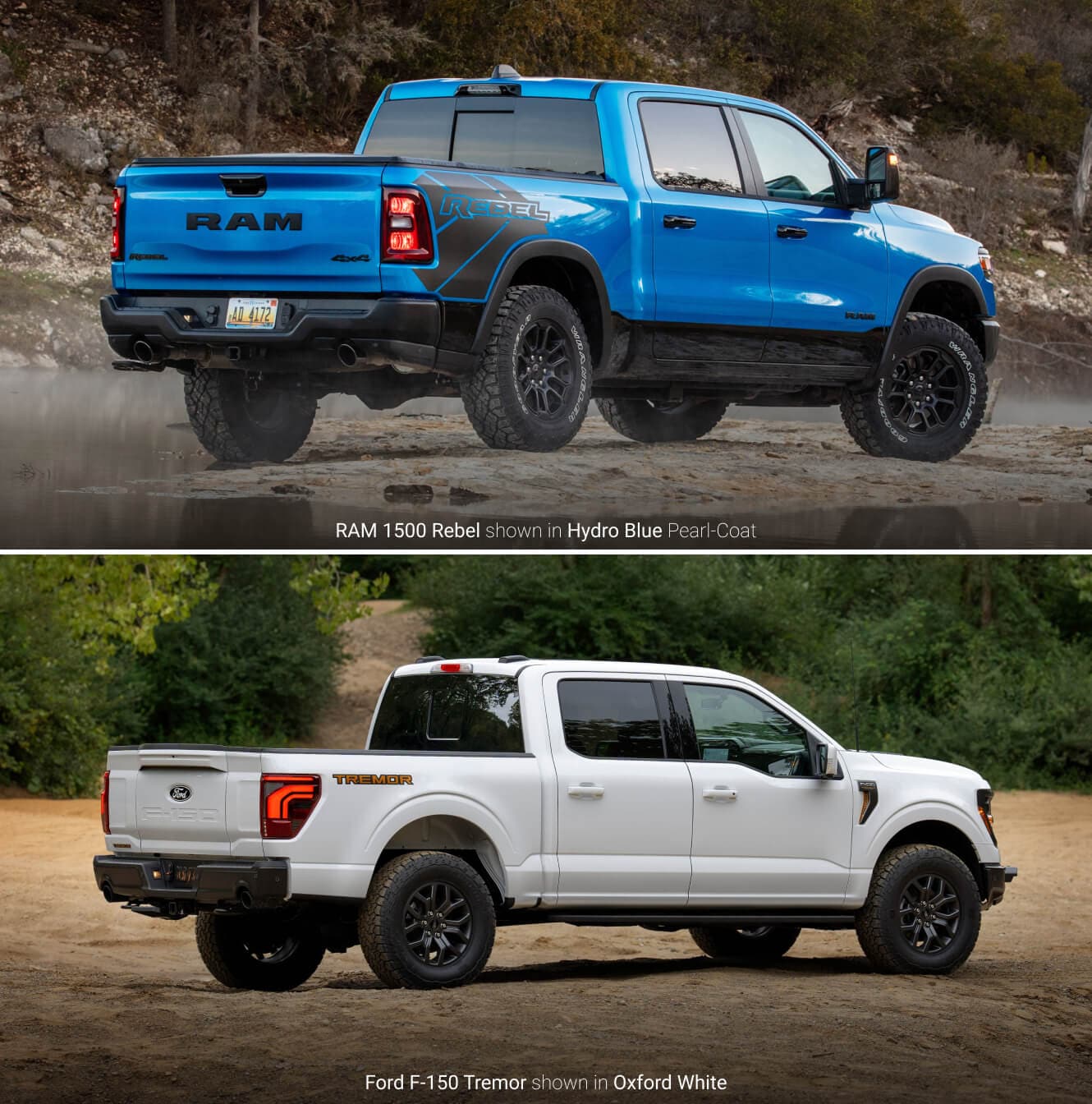 2025 Ram 1500 vs. 2025 Ford F-150 Bed Size & Features