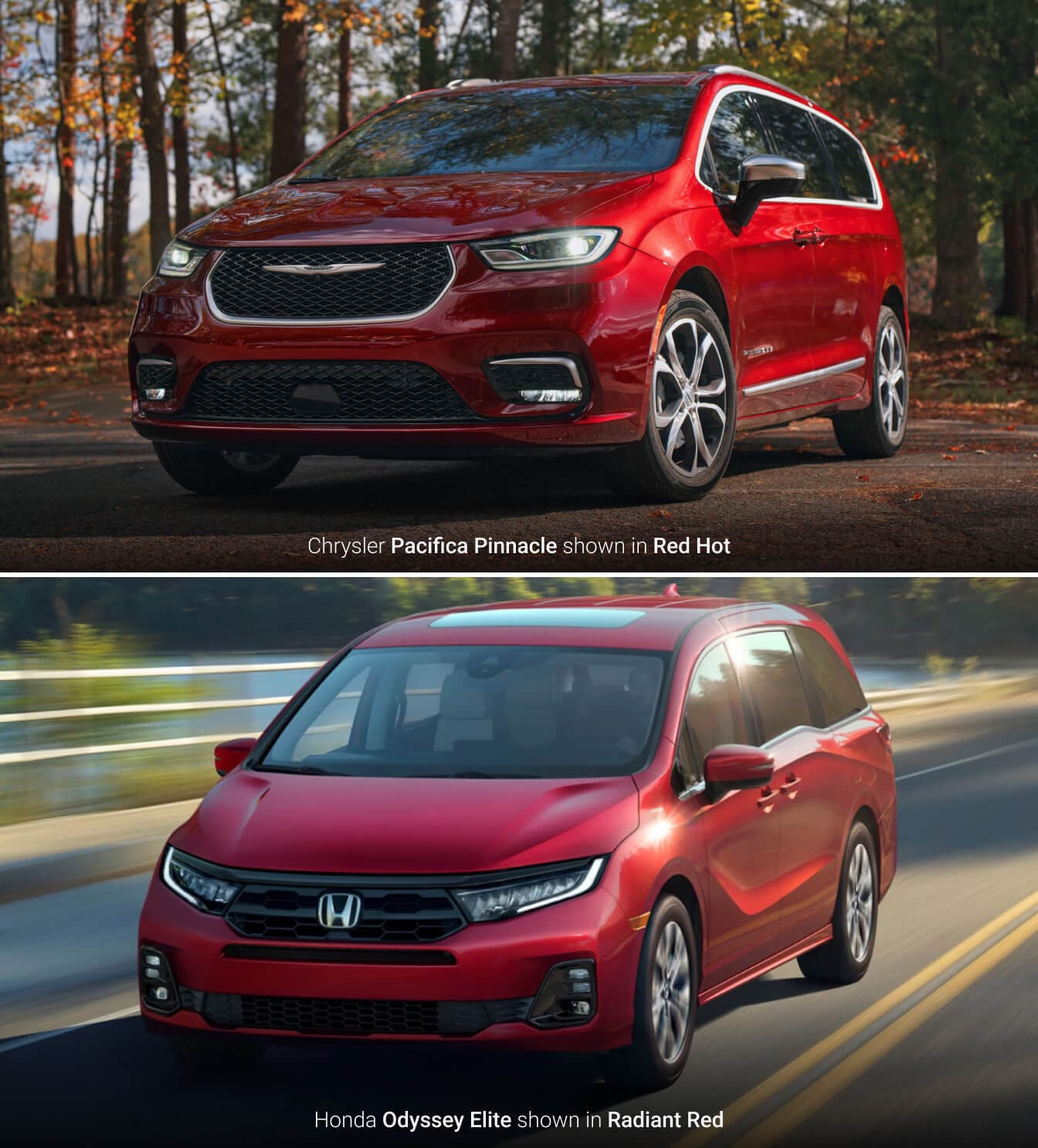 2026 Chrysler Pacifica vs. 2026 Honda Odyssey Engine & Specs