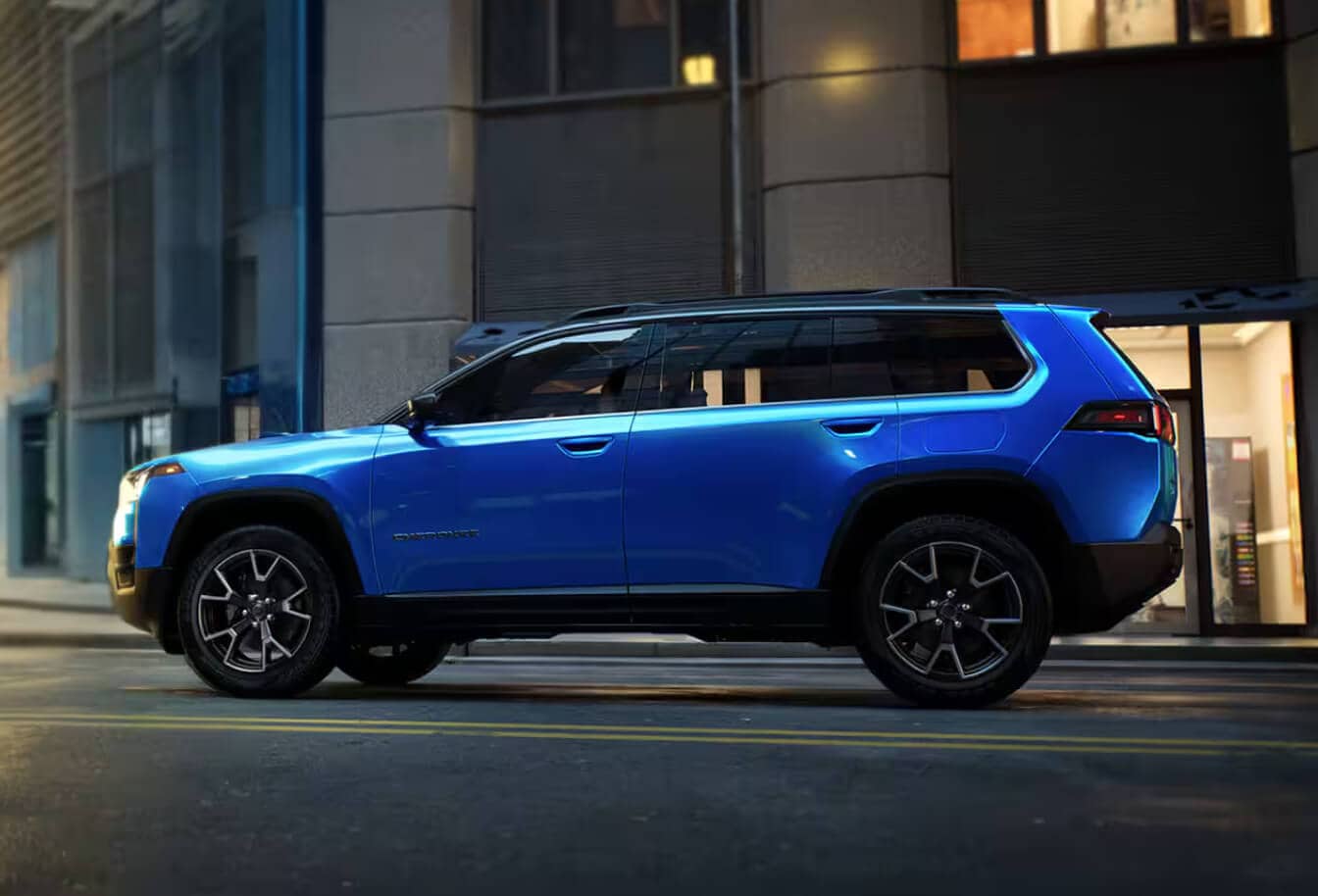 Jeep Cherokee driving on a city street