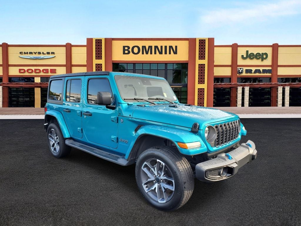 Used 2024 Jeep Wrangler 4xe Sports S 4XE with VIN 1C4RJXN68RW189078 for sale in Miami, FL