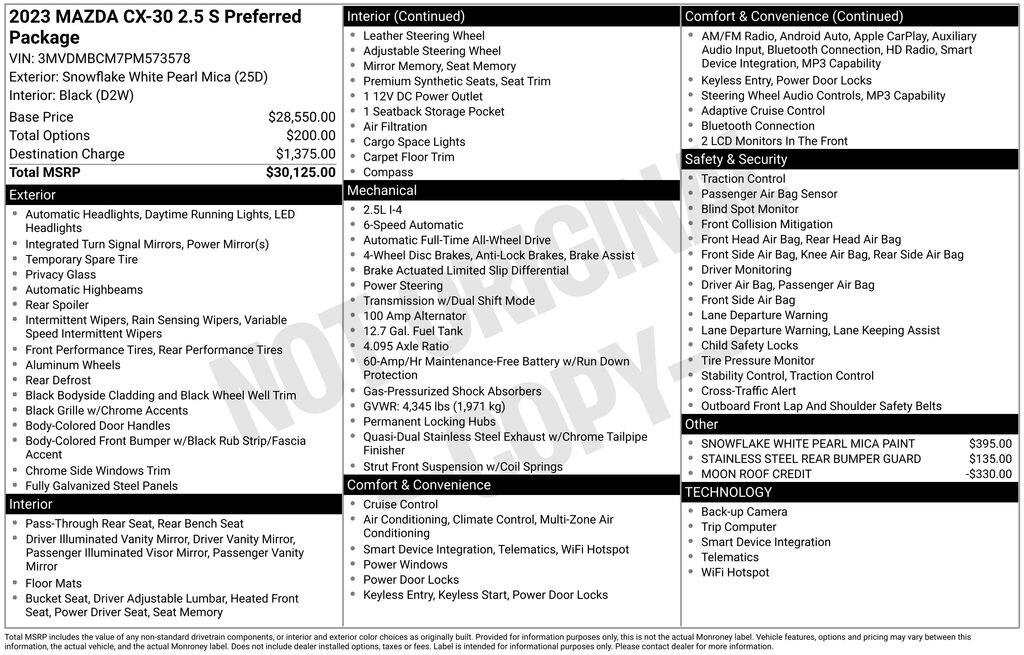 Used 2023 Mazda CX-30 2.5 S Preferred Package SUV