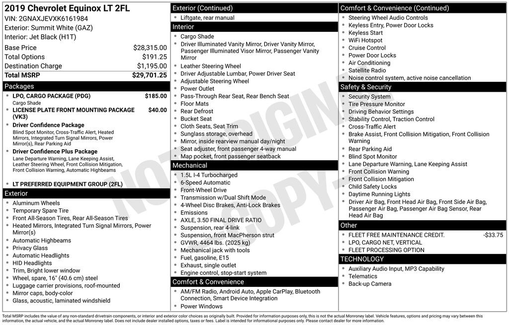 Used 2019 Chevrolet Equinox LT SUV