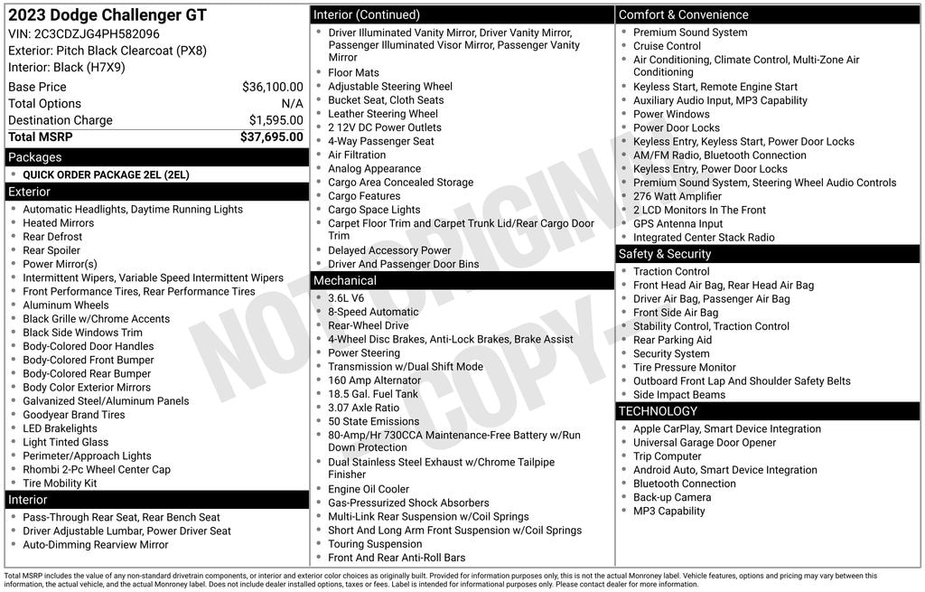 Used 2023 Dodge Challenger GT Coupe