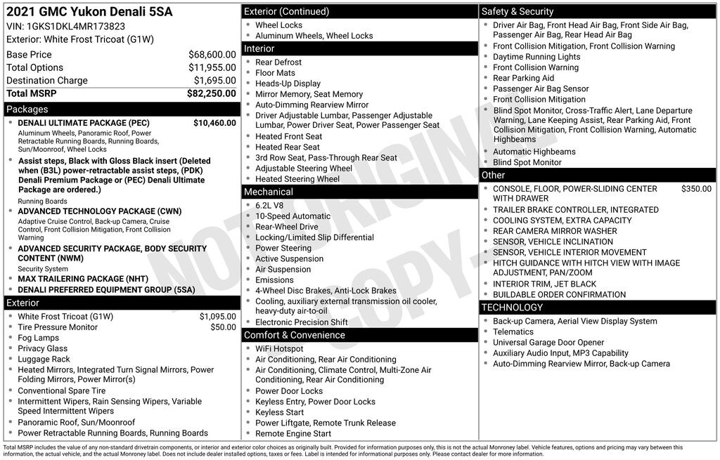 Used 2021 GMC Yukon Denali SUV