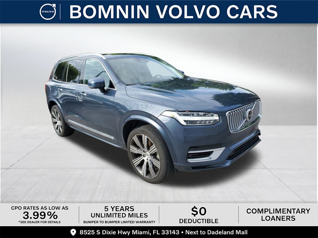 Certified 2022 Volvo XC90 Recharge Plug-In Hybrid T8 Inscription Extended Range 7P SUV