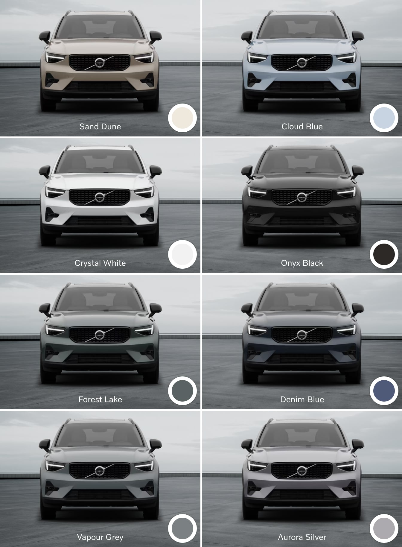 Volvo XC40 Colors