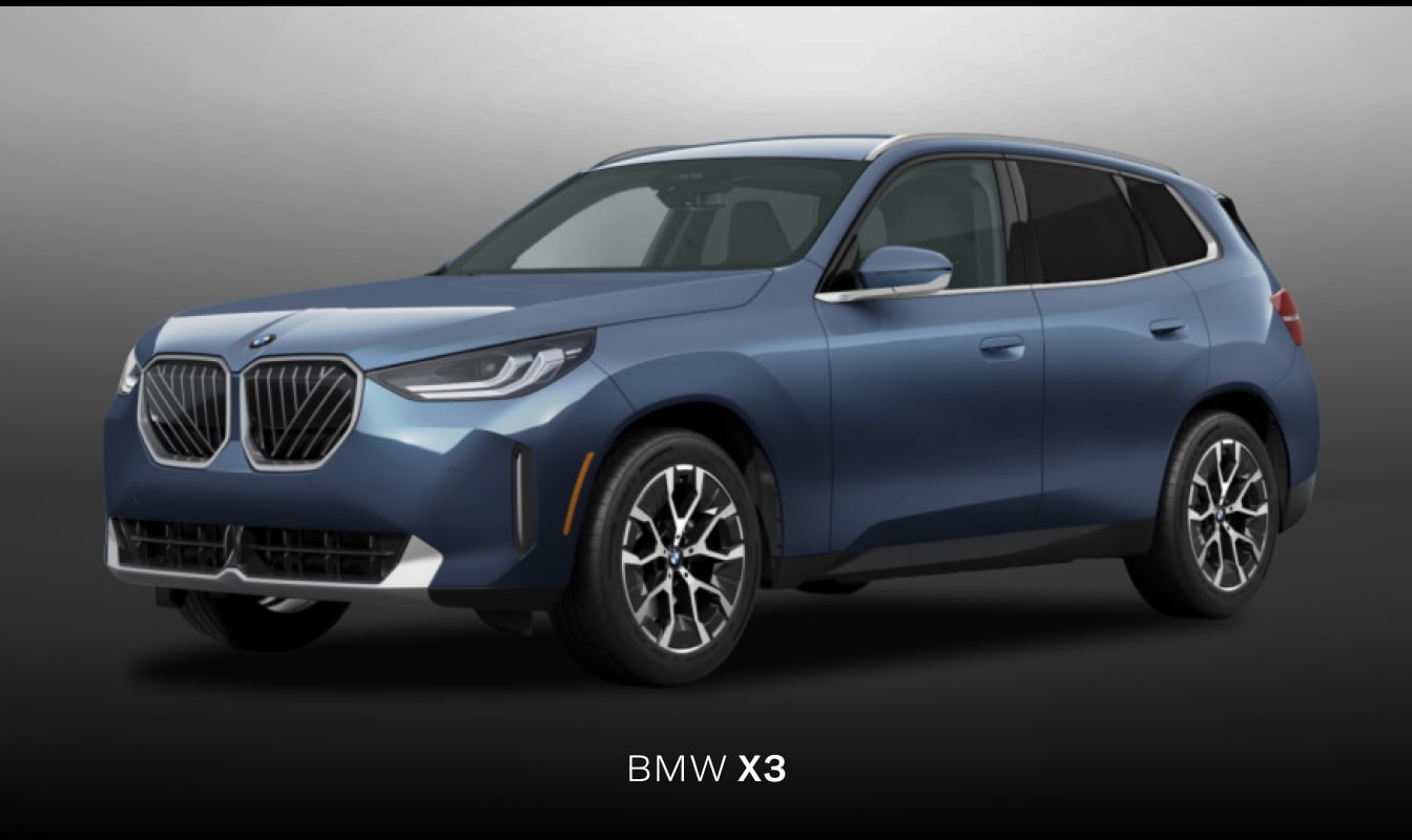 2026 Volvo XC60 vs. 2026 BMW X3: BMW X3 - Design and Color Options
