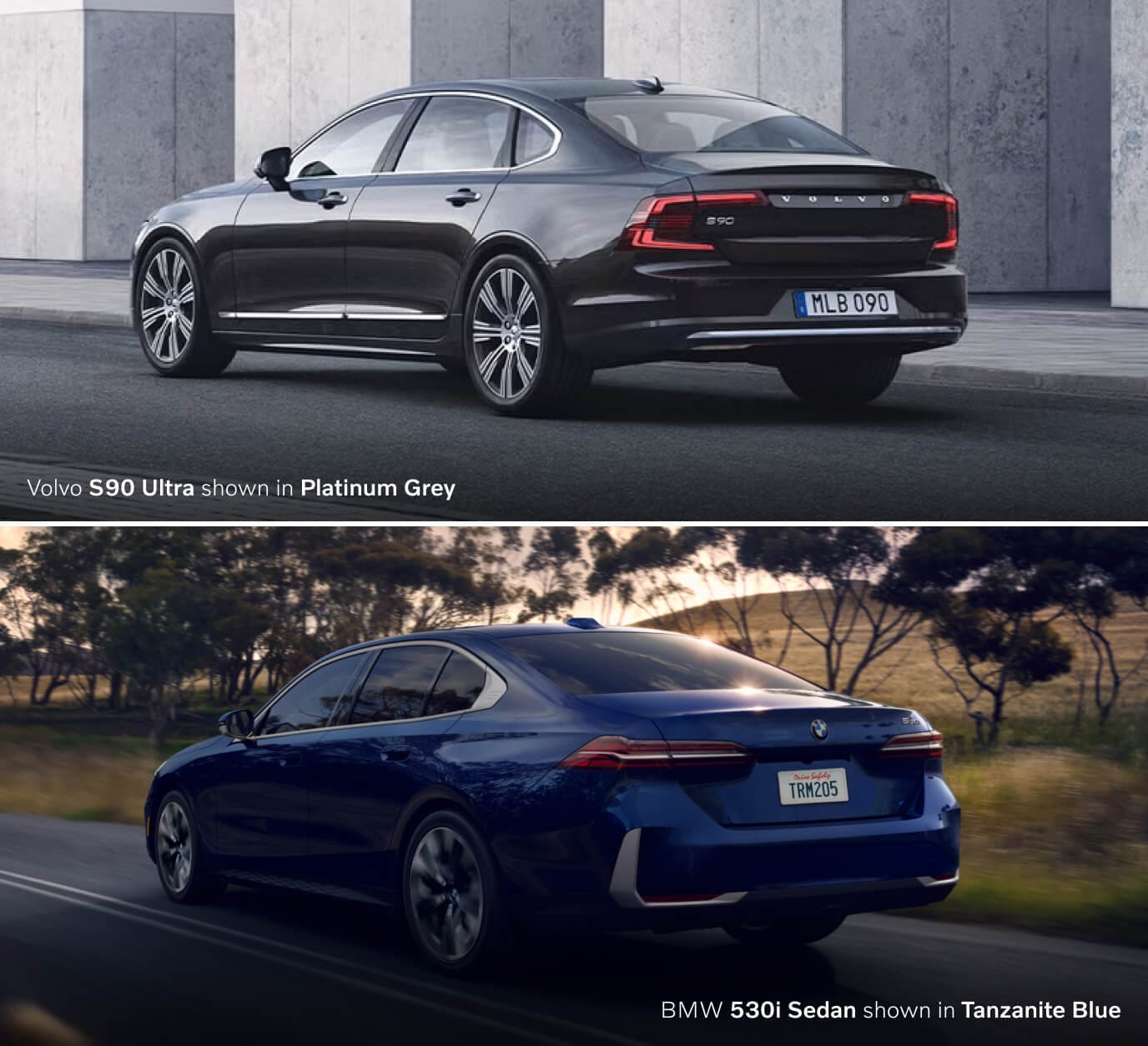 2025 Volvo S90 vs. 2025 BMW 5 Series Size & Cargo
