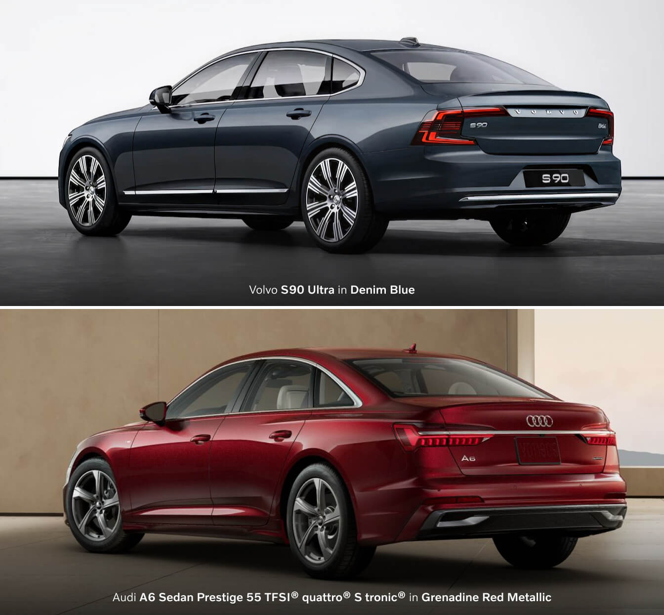2025 Volvo S90 vs. 2025 Audi A6 Specs and Performance
