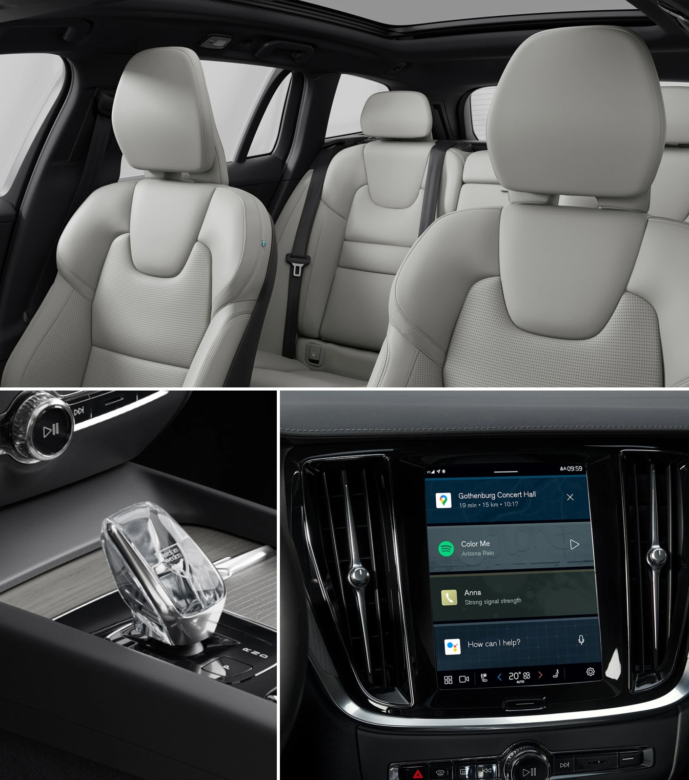 Multiple angle view of 2026 Volvo V60 Interior