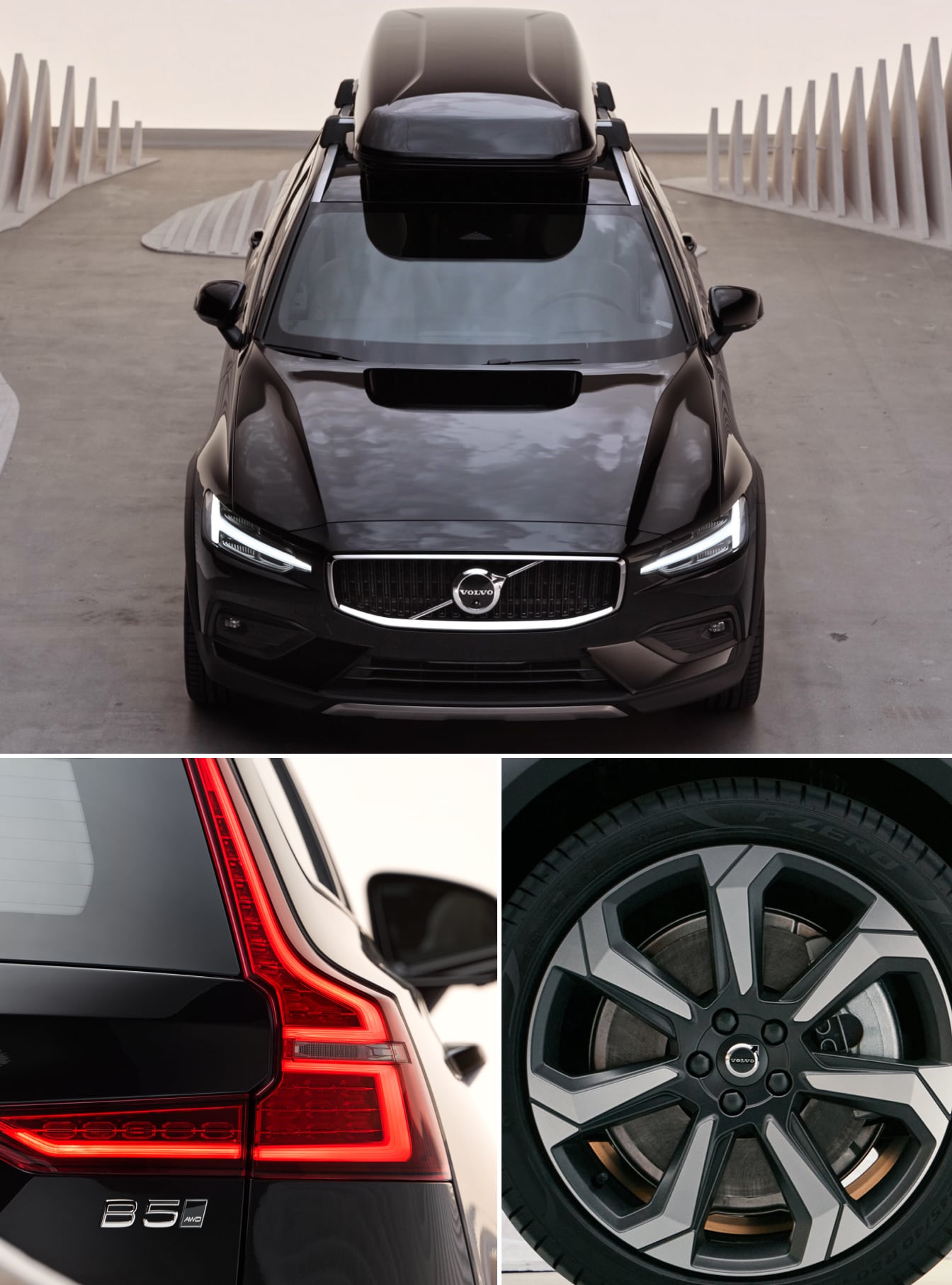 Front, rear light and wheel arch view of the 2026 Volvo V60
