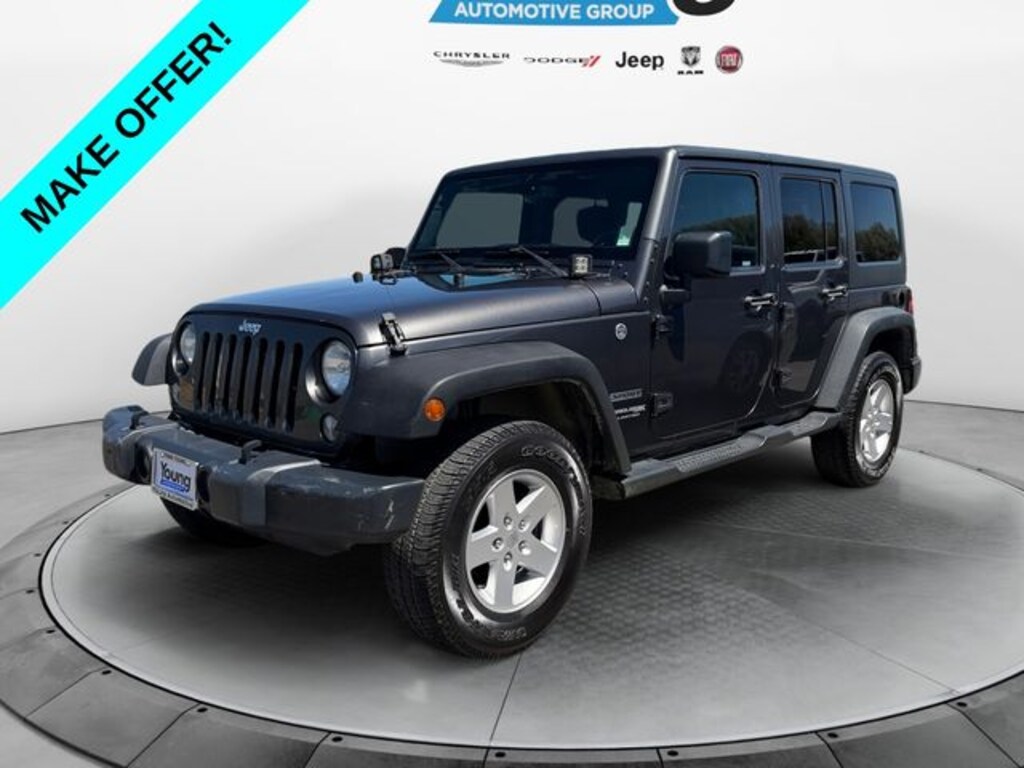 Used 2018 Jeep Wrangler JK Unlimited Sport 4x4 SUV
