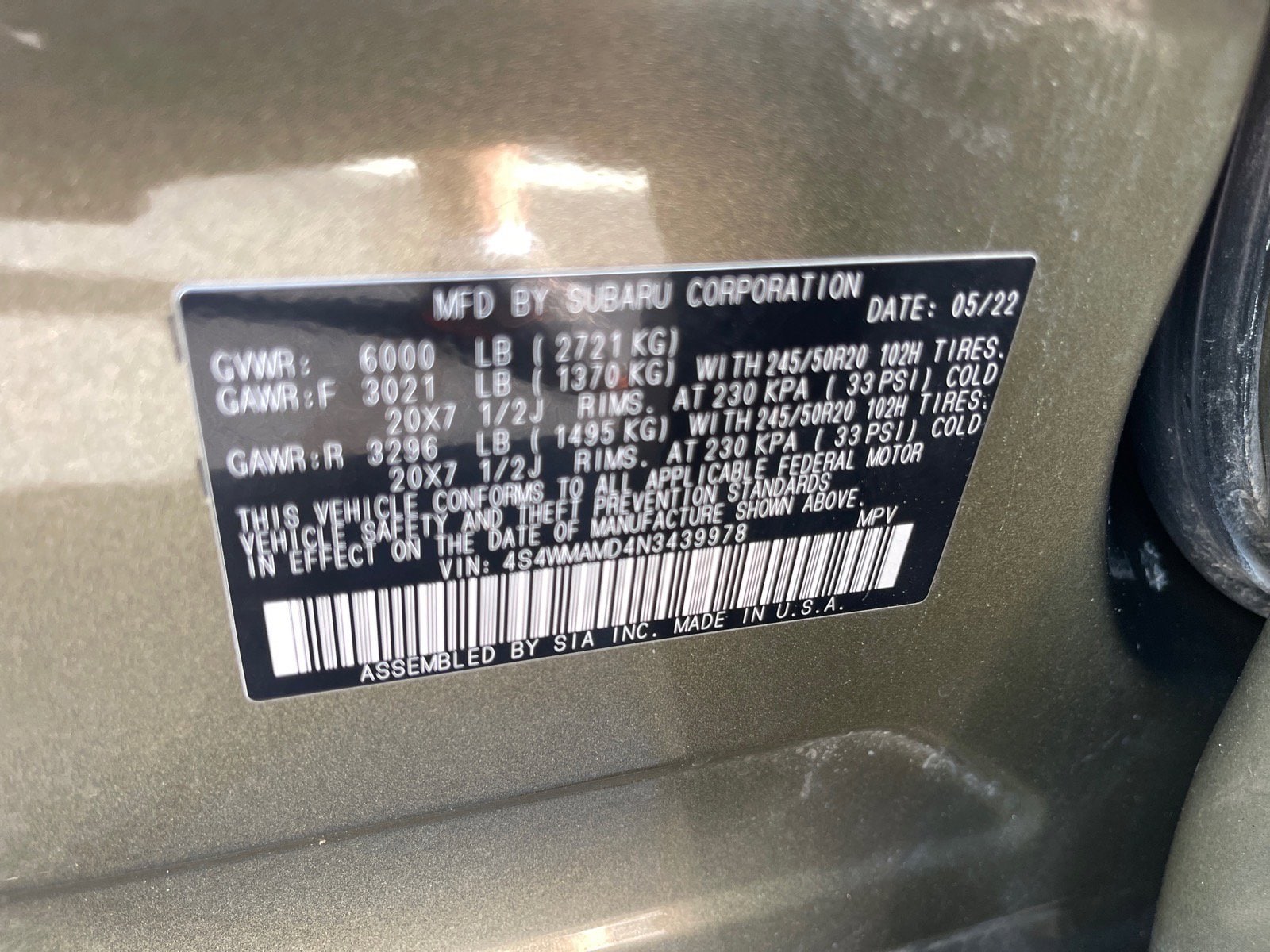 2022 Subaru Ascent Limited - Photo 11