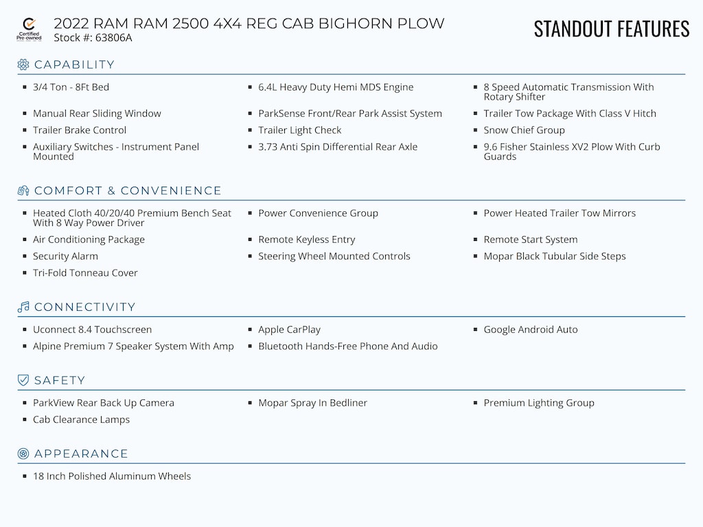 Used 2022 Ram 2500 Big Horn Truck Regular Cab