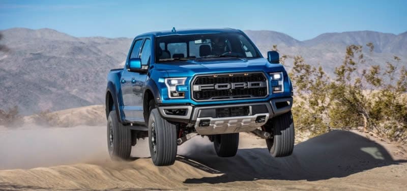 The new, upgraded 2019 Ford F-150 Raptor Off-Road Pickup arrives at Borgman Ford in Grand Rapids late 2018 