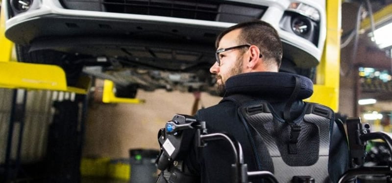 Ford deploys wearable exoskeletons in assembly plants around the world