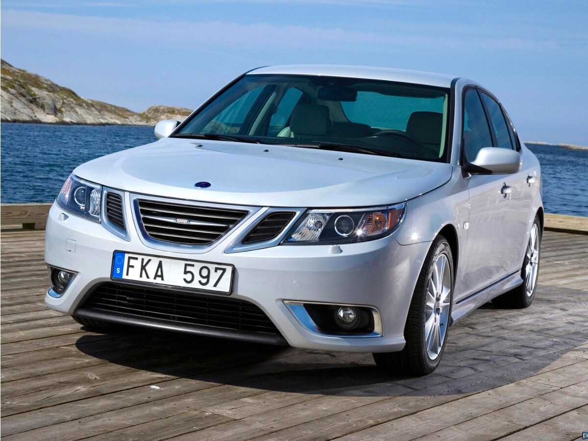 Black 2008 Saab 9-3 2.0T Sedan Front-Wheel Drive