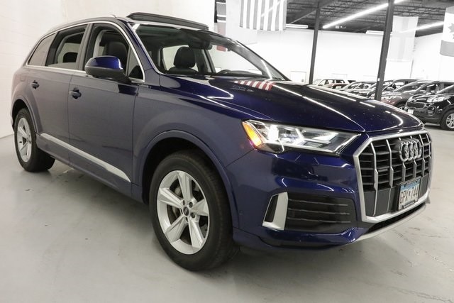 Used 2021 Audi Q7 Premium with VIN WA1AJAF78MD028682 for sale in Golden Valley, Minnesota