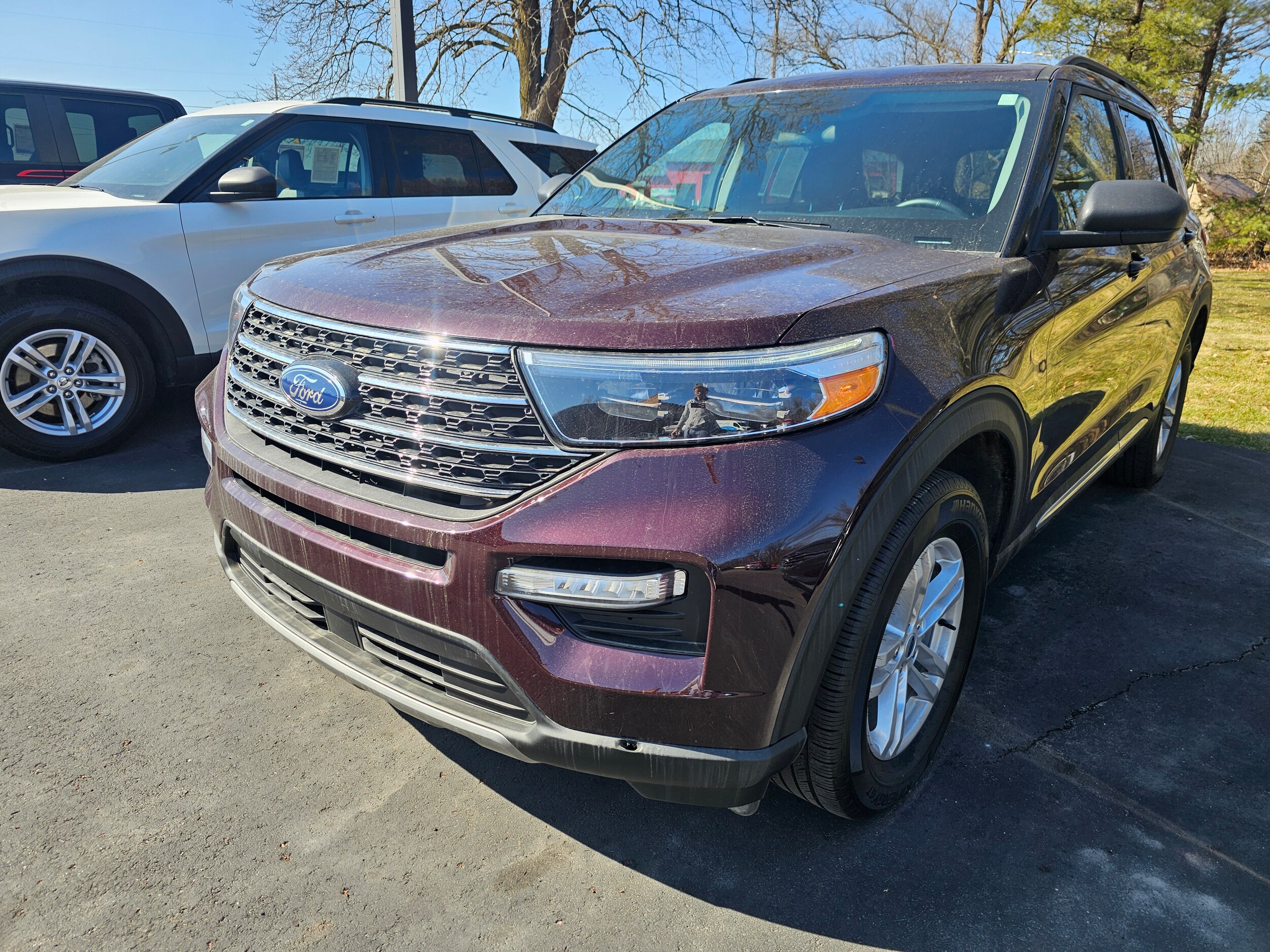 Used 2022 Ford Explorer XLT with VIN 1FMSK8DH6NGC51214 for sale in Marshall, MI