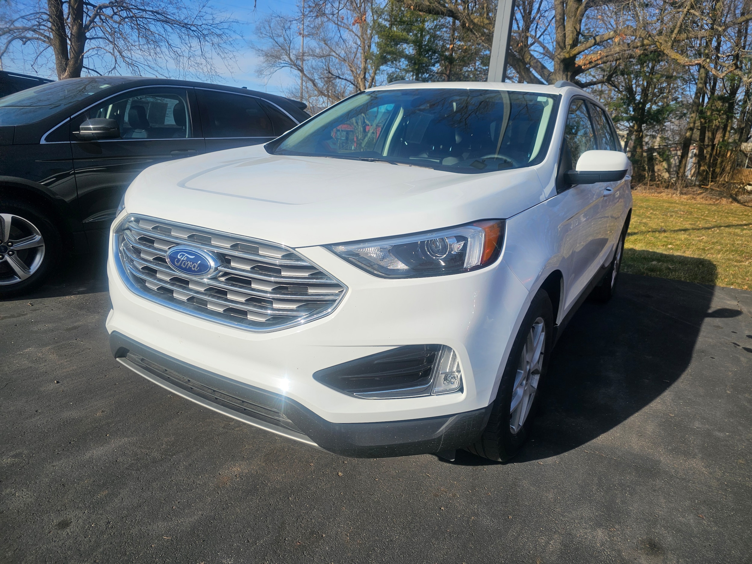 Used 2022 Ford Edge SEL with VIN 2FMPK4J91NBB15866 for sale in Marshall, MI