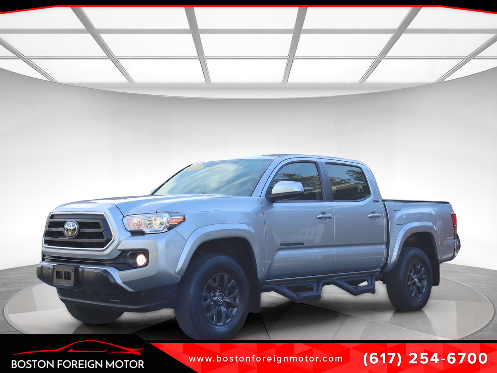 Silver 2022 Toyota Tacoma Pickup Truck Four-Wheel Drive 6-Speed Automatic