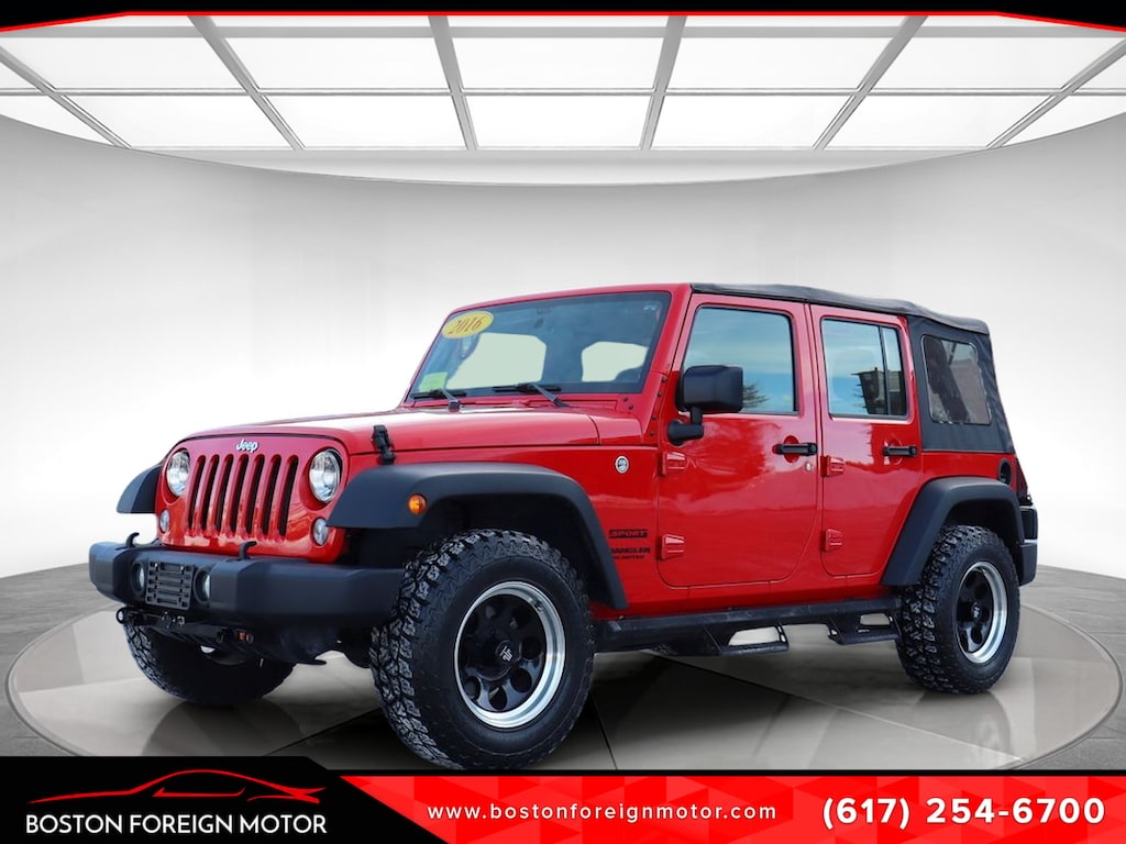 Used 2016 Jeep Wrangler JK Unlimited Sport 4X4 SUV