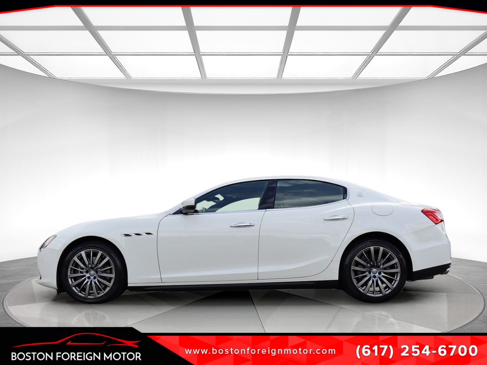 White 2017 Maserati Ghibli Sedan All-Wheel Drive 8-Speed Automatic
