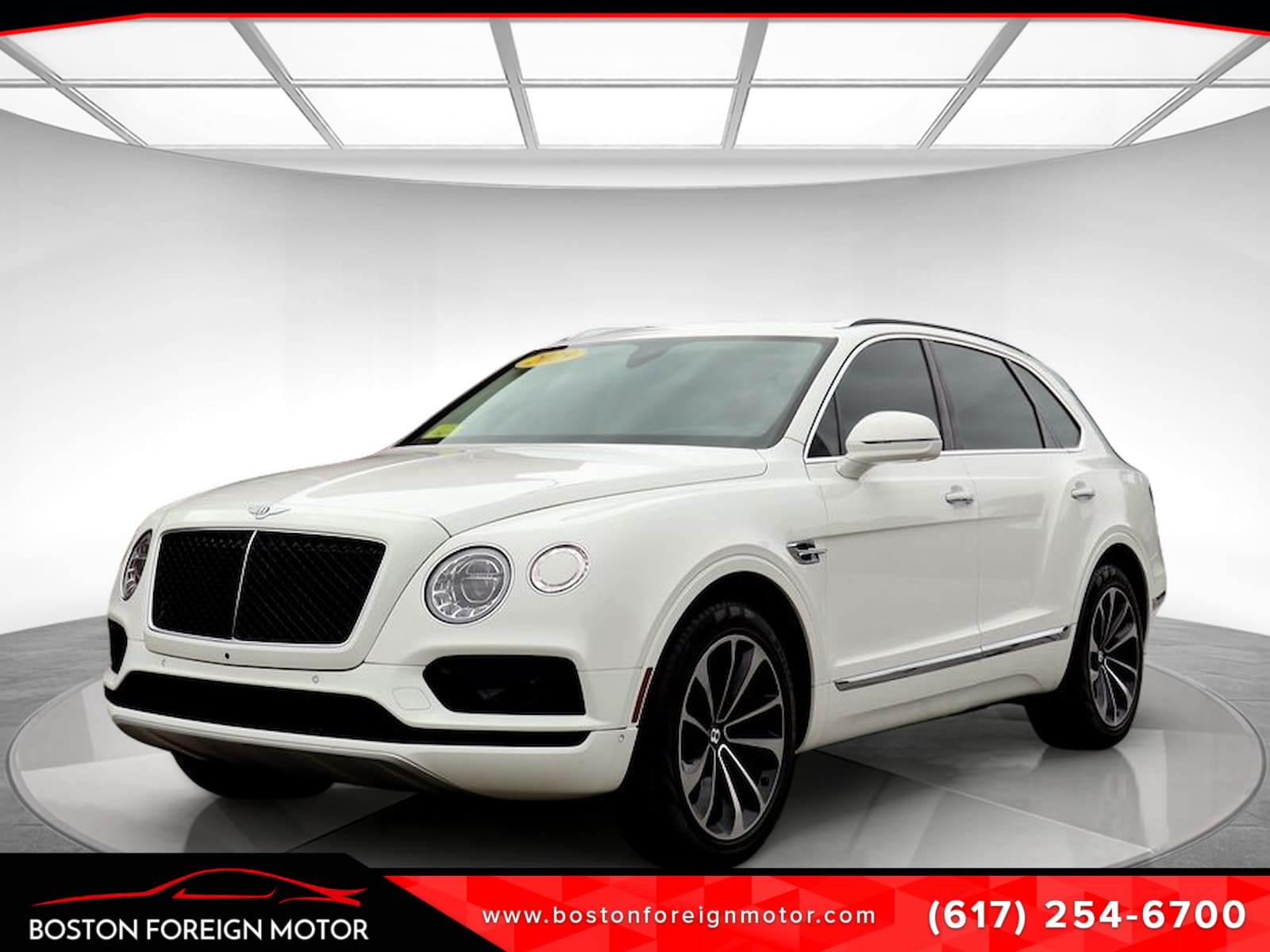 White 2019 Bentley Bentayga SUV / Crossover All-Wheel Drive 8-Speed Automatic