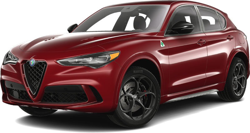 Red Alfa Romeo Stelvio Quadrifoglio