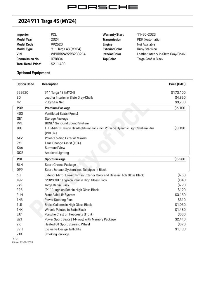 2024 Porsche 911's photo