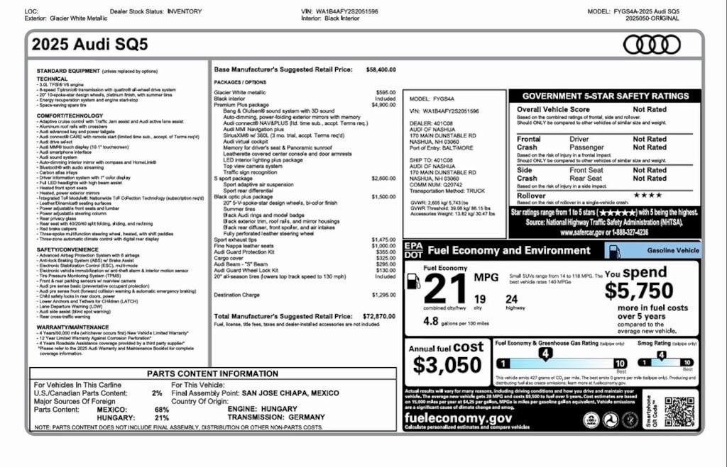 Used 2025 Audi SQ5 Premium Plus SUV