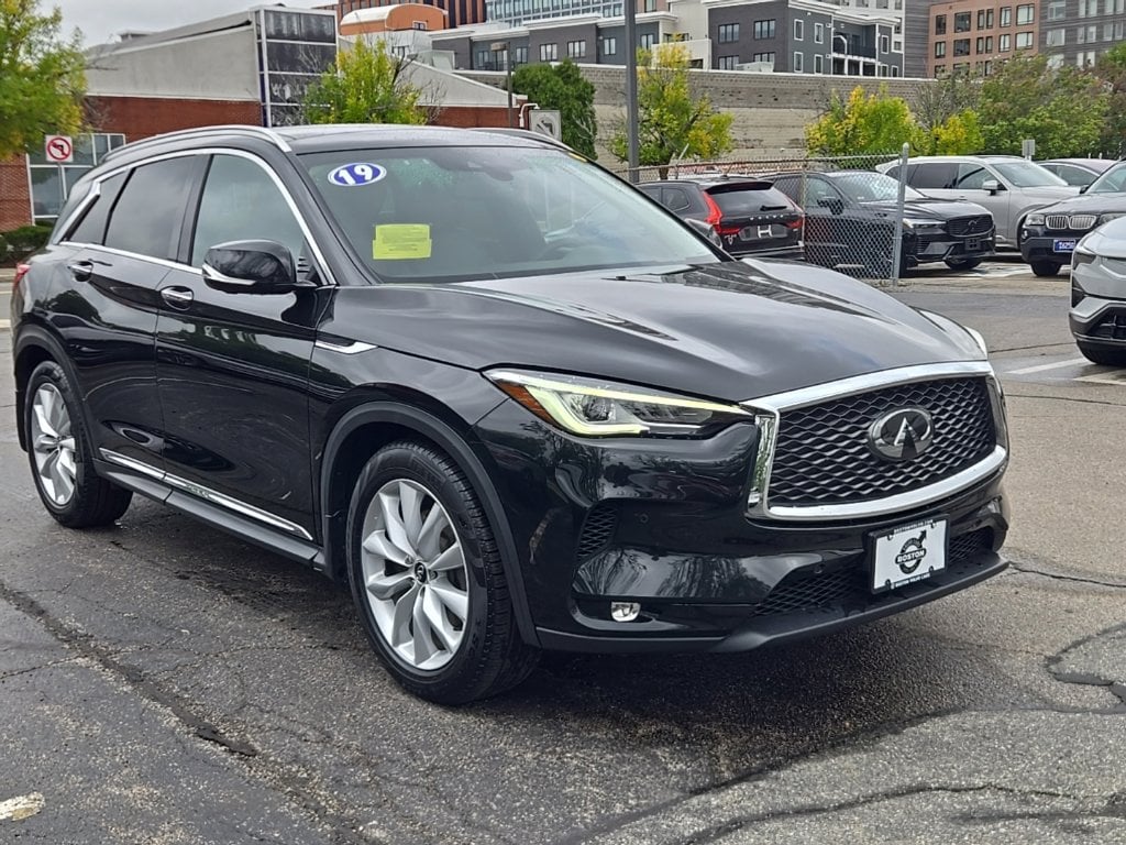 Used 2019 INFINITI QX50 Essential with VIN 3PCAJ5M34KF110573 for sale in Boston, MA