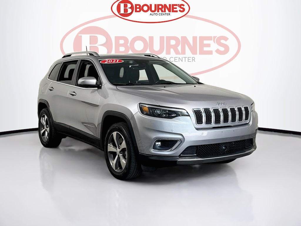 Used 2021 Jeep Cherokee Limited 4x4 w/Heated Leather & Wheel,Pano Sunroof SUV