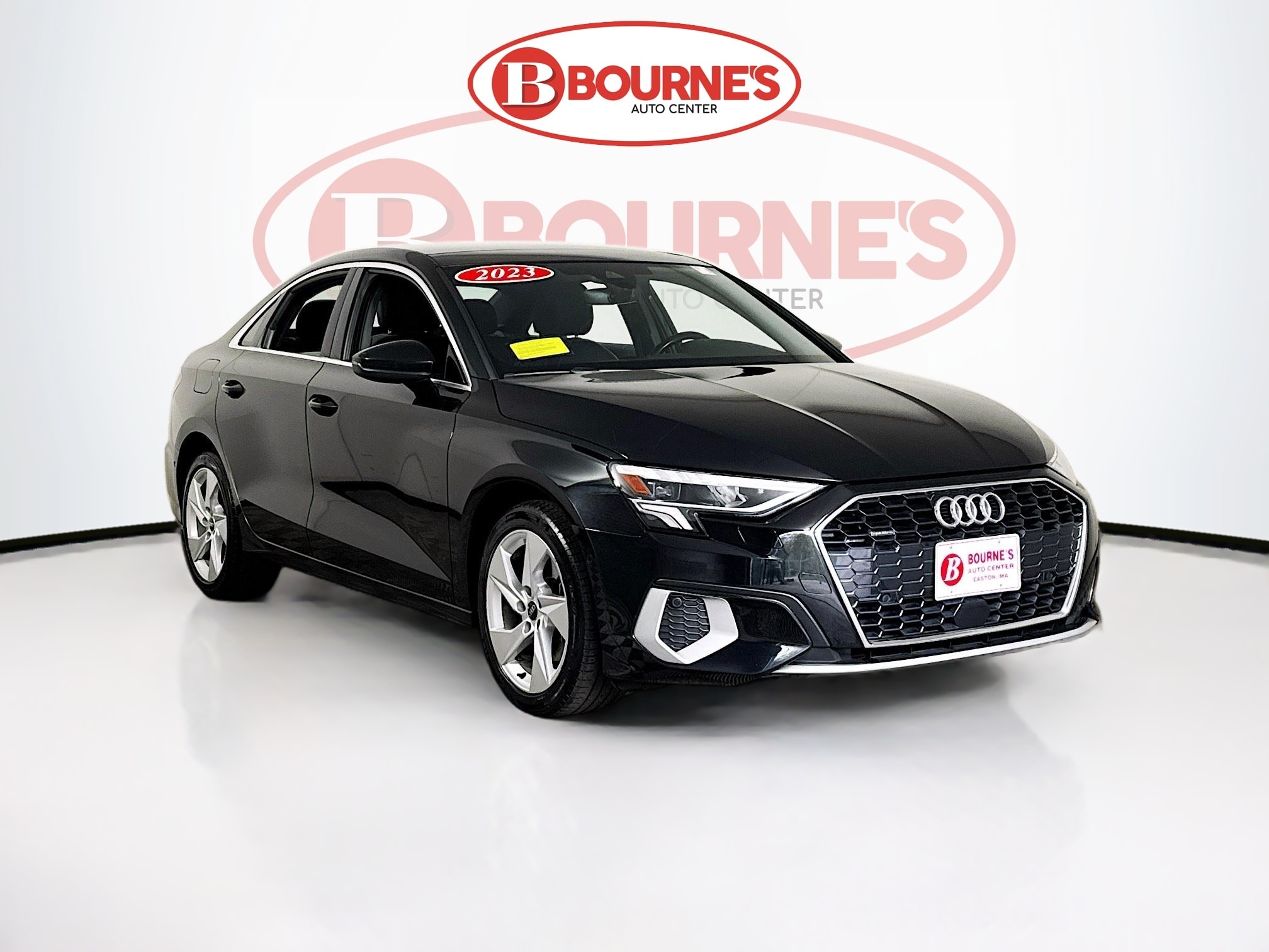 Mythos Black Metallic 2023 Audi A3 40 TFSI quattro Premium AWD Sedan All-Wheel Drive Automatic